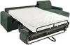 Vente-unique - CALITO Sofa SamtStoff Grün - B 223 cm152 cm x H 90 cm x L 298 cm Bild 4