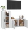 vidaXL 2-tlg. TV-Schrank-Set Weiß Holzwerkstoff 3188470 Bild 3