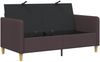 vidaXL Sofa mit Stauraum Dunkelbraun 152 x 78 x 87 cm Polyester 42036923 Bild 4