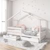 IDIMEX Kinderbett ENA, Hausbett Montessori 90 x 200 Bett Rausfallschutz Kiefer Schubladen Kin Bild 3