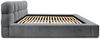 Polsterbett Doppelbett GROVE Komplettset 160x200cm in Stoff Ditra Grau Bild 3
