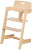 roba Babyhochstuhl Nature Up - Hochstuhl aus FSC®-zertifiziertem Bambus Holz - Mitwachsend mit abnehmbarem Essbrett - 3-Punkt-Gurt - Bis 70 kg belastbar - Natur Bild 5