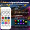 Quntis LED Solarleuchte 2Pack Solarleuchte mit Bewegungsmelder, IP68 Pool Lichter Solarlampen, 12 Modi, Tageslichtweiß, Schwimmende Pool Beleuchtung 9 Farben, Licht Mit Fernbedienung Bild 4