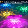 Quntis LED Solarleuchte 2Pack Solarleuchte mit Bewegungsmelder, IP68 Pool Lichter Solarlampen, 12 Modi, Tageslichtweiß, Schwimmende Pool Beleuchtung 9 Farben, Licht Mit Fernbedienung Bild 3
