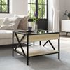 vidaXL Couchtisch mit Infinity-LED Sonoma-Eiche 50x50x38 cm 847698 Bild 4