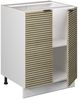 Küchenunterschrank Fame-Line Eiche Paneel 60 cm ohne Arbeitsplatte Vicco Bild 4