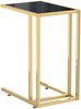Computer-Beistelltisch Schwarz 50 x 35 x 65 cm Hartglas [331646] Bild 2