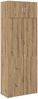 vidaXL Aufbewahrungsschrank 2 pcs Artisan-Eiche 80 x 42,5 x 225 cm 3394516 Bild 2