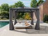 PRIMEYARD Gartenpavillon 3x3 m mit Polycarbonatdach - Hardtop Pavillon mit 4 Seitenteilen in Grau Bild 2