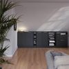 Küchenschrank für Dachschrägen R-Line Anthrazit-Gold 210 cm 5er Set Schrankkorpuss 60 cm Tiefe Vicco Bild 4
