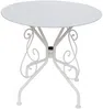 Vente-unique - GUERMANTES Garden dining set Metall Weiß - B 47 cm80 cm x H 71 cm90 cm x L 43 cm80 cm Bild 3
