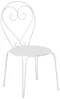 Vente-unique - GUERMANTES Garden dining set Metall Weiß - B 47 cm80 cm x H 71 cm90 cm x L 43 cm80 cm Bild 4