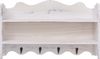 vidaXL Wandgarderobe Weiß 50 x 10 x 30 cm Holz 284235 Bild 3