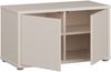 Forte ALICE SPRINGS Sitzbank 70 80, moderne Sitzbank mit Stauraum, 2-türig, Holzwerkstoff, Kaschmir Beige, 74,5 cm breit x 41,5 cm hoch x 34,9 cm tief Bild 5