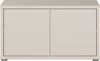Forte ALICE SPRINGS Sitzbank 70 80, moderne Sitzbank mit Stauraum, 2-türig, Holzwerkstoff, Kaschmir Beige, 74,5 cm breit x 41,5 cm hoch x 34,9 cm tief Bild 2