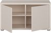 Forte ALICE SPRINGS Sitzbank 70 80, moderne Sitzbank mit Stauraum, 2-türig, Holzwerkstoff, Kaschmir Beige, 74,5 cm breit x 41,5 cm hoch x 34,9 cm tief Bild 4