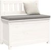 vidaXL Sitzbank Weiß 80x41x77 cm Massivholz Kiefer 823550 Bild 4