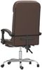 vidaXL Bürostuhl mit Massagefunktion Braun Kunstleder [349708] Bild 5