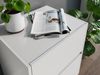 Nachttisch Yako 50cm 2 SoftClose stehend Weiß Hgl : Weiss hochglanz Bild 3
