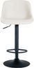 CLP 2er Set Barhocker Loft mit Rückenlehne und 360 drehbar,creme Kunstleder Bild 3