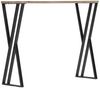 Moderner Konsolentisch TRAVERSO 100cm Industrie-Look taupe schwarz Metall Bild 2