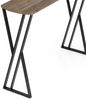 Moderner Konsolentisch TRAVERSO 100cm Industrie-Look taupe schwarz Metall Bild 3