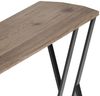 Moderner Konsolentisch TRAVERSO 100cm Industrie-Look taupe schwarz Metall Bild 4