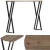 Moderner Konsolentisch TRAVERSO 100cm Industrie-Look taupe schwarz Metall Bild 1