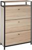 tectake Schuhschrank Buffalo (Komplettset, 1-St, inkl. Schlüssel) Industrial Style Bild 3