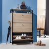tectake Schuhschrank Buffalo (Komplettset, 1-St, inkl. Schlüssel) Industrial Style Bild 2