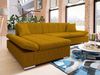 'Malwi' Ecksofa Cord, Braun, 76 x 161 x 278 cm, Links Bild 2