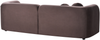 Sofa 3-Sitzer LEIREN Samtstoff Dunkelbraun Bild 5