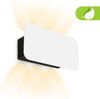 Briloner Leuchten Wandleuchte LED Wandlampe Extra-Warmweiß Wohnzimmer Esszimmer, LED fest integriert, 2700K - Extra - Warmweiß, Wandlampe Innen 17x9x4,3cm Schwarz 3W 300lm Innen ohne Stromanschluss Bild 4