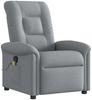 vidaXL Massagesessel Hellgrau Stoff 4015626 Bild 2