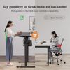 Elektrischer Schreibtisch 100x60 cm Standing Height Adjustable Desk Schwarz Bild 5