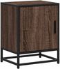 vidaXL Nachttisch Braun Eichen-Optik 40x31x50 cm Holzwerkstoff Metall 848717 Bild 2