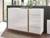 'CLAIR' Sideboard weiß Glanz/ Eiche Bild 3