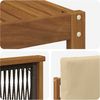vidaXL Outdoor-Sofagarnitur 5 pcs Natur und Beige Polyester 3385134 Bild 5