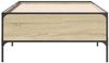 vidaXL Bettgestell Sonoma-Eiche 75x190 cm Holzwerkstoff und Metall 844992 Bild 4