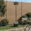 vidaXL 3-Kopf Laternenpfahl Schwarz 32 x 32 x 188 cm Aluminium und ABS 42042696 Bild 4