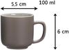 Ritzenhoff & Breker JASPER Espressotasse mit Untertasse 100 ml 4er Set taupe Bild 4