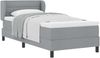 vidaXL Boxspringbett mit Matratze Hellgrau 90 x 200 cm Stoff 3339940 Bild 2