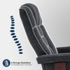 MCombo Relaxsessel mit Hocker, 360°drehbarer Fernsehsessel mit Liegefunktion, bis 120 Kg belastbarer TV-Sessel, moderner Ruhesessel für Wohnzimmer, Mikrofaser, 9019 (Dunkelgrau-Werbstoff) Bild 5