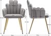 WAHSON OFFICE CHAIRS Esszimmerstuhl 2/4er Set, Samt Polsterstuhl Muschel Sessel Küchenstuhl für Wohnzimmer (4 St) Bild 2