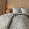 Estella Mako Jersey Bettwäsche 155x220 Rebecca khaki grau Äste Blätter 6897-016 Bild 3