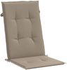 vidaXL Gartenstuhlauflagen für Hochlehner 2Stk. Taupe 120x50x3cm Stoff 47540 Bild 5