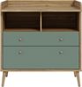 Wickelkommode >Whenua< in Mauvella Eiche/ Salbei - 89,8x94,4x77cm (BxHxT) Bild 3