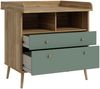 Wickelkommode >Whenua< in Mauvella Eiche/ Salbei - 89,8x94,4x77cm (BxHxT) Bild 5