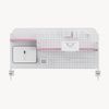 Schreibtisch-Organizer zum Anklemmen Sauda 114x68 cm Stahl Weiß/Rosa [en. casa] Bild 4