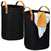 Relaxdays Filz Wäschekorb 28 Liter Bild 1